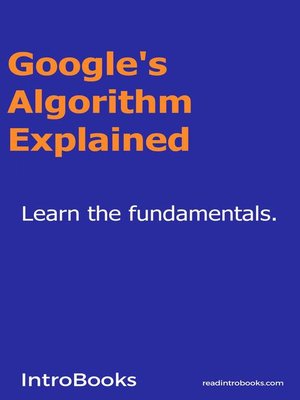 cover image of Google's Algorithm Explained